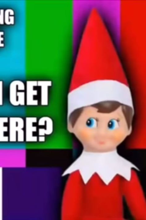 Elf on the Shelf Stuck in the TV Elf On The Shelf Stuck In Tv, Elf Stuck In Tv, Elf On The Shelf Broken Tv, Elf On Tv, Tv Hacks, Elf Notes, Easy Elf On The Shelf, Shelf Tv, Easy Elf