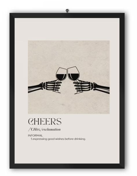 Halloween Bar Cart Decor | Printable Cheers | Cheers Wall Print Halloween Bar Cart, Halloween Bar, Bar Cart Print, Bar Poster, Bar Cart Decor, Bar Art, Halloween Decor, Halloween Haunt, Easy Halloween