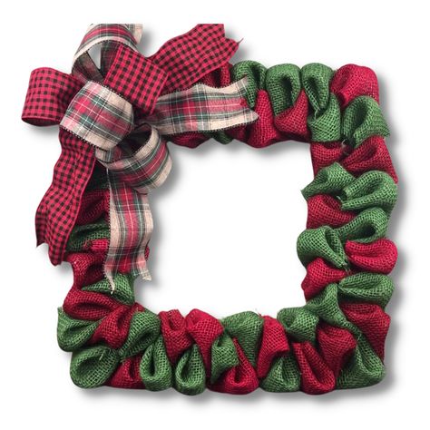 Post from Dave's Wreaths and Things Square Wreath, Wreath Frame, Wreath Forms, Wreath Ideas, Frame Wreath, Something Different, Christmas Season, Different Shapes, Christmas Seasons