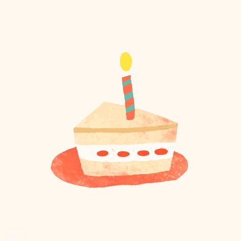 Birthday cake doodle element vector | premium image by rawpixel.com / Toon Cake Cartoon Aesthetic, Birthday Cake Drawing Aesthetic, Birthday Cake Doodle, Birthday Cake Wallpaper, Cake Doodle, Birthday Cake Sticker, Birthday Cake Cartoon, Happy Birthday Doodles, Birthday Cake Aesthetic