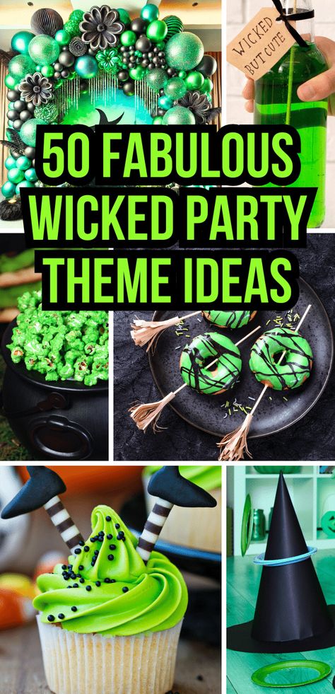 Wicked Party Ideas - Wicked movie watch party foods and ideas great for Witch And Warlock Theme Party, Wicked Themed Watch Party, Wicked Musical Themed Party, Wicked Movie Party for Kids, Wicked Trunk Or Treat Ideas, Wicked Themed Party #wicked #witchparty #wickedparty #movieparty #partyfoods #partytheme #partygames Witch And Warlock, Movie Watch Party, Watch Party Food, Wicked Party, Wicked Crafts, Blueberry Scones Recipe, Creamy Spinach Dip, Adults Party Theme, Kids New Years Eve