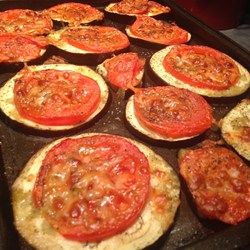 Baked Vegetable Side Dishes, Eggplant With Tomatoes, Baked Eggplant Recipes, Tomato Eggplant, Eggplant Pizza, Protein Ideas, Paleo Dinners, Eggplant Recipe, Meal Options