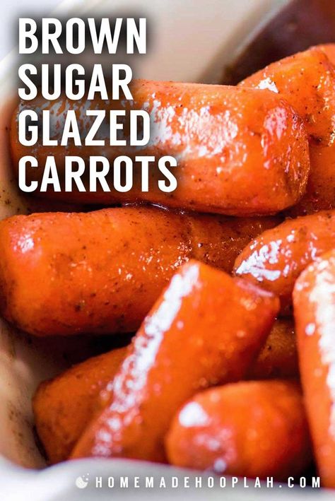 Carrots Cooked, Carrot Recipes Side Dishes, Brown Sugar Glazed Carrots, Carrots Side Dish, Glazed Carrots Recipe, Bbq Side Dishes, Fall Comfort Food, Glazed Carrots, Dinner Side Dishes