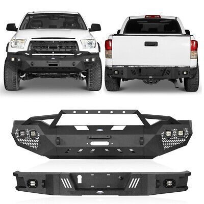 ad eBay - STEEL BLACK FRONT REAR BUMPER W/WINCH PLATE,LIGHTS FOR 2007-2013 TOYOTA TUNDRA - Buy Now, click the link (eBay) 2013 Toyota Tundra, Winch Bumpers, Road Design, Honeycomb Design, Toyota Tundra, Modular Design, Black Steel, Light Fittings, D Ring