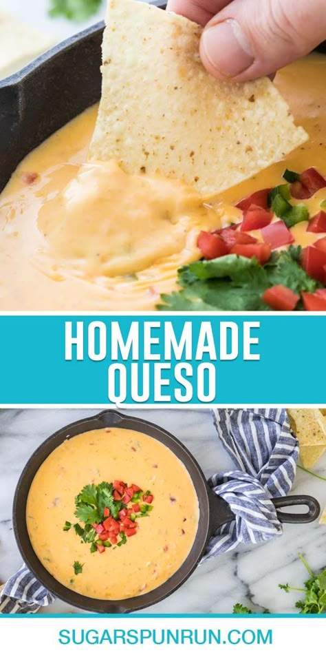 The Best Queso Recipe - Sugar Spun Run Best Queso Recipe, Easy Queso Dip, The Best Queso, Best Queso, Easy Queso, Queso Dip Recipe, Sugar Spun Run, Queso Dip Recipes, Queso Recipe