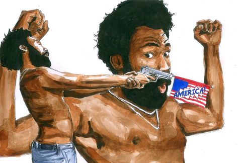 childish gambino - this is america (art by tony hodgkinson) Childish Gambino Art, Donald Glover, Childish Gambino, America Art, Picture Collage Wall, Picture Collage, Wall Collage, Aesthetic Girl, Aesthetic Art