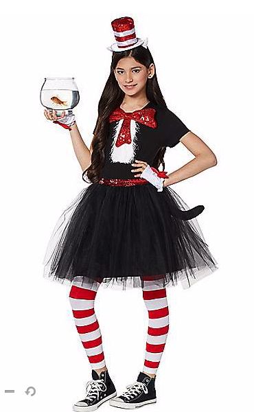 Cat In The Hat Costume, Dr Seuss Costumes, Tutu Dress Costumes, Hat Outfits, Dr. Seuss, Dr Seuss Week, Popular Costumes, Dr Seuss Day, Book Character Costumes