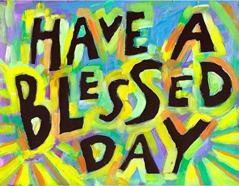 Have A Blessed Day! Law of Attraction, Inspirational Quote, Abraham Hicks, Motivational, Quote, Tip, Positive, Affirmation, Alignment, Gratitude, Manifest, Happiness, Home Decor, Gift, Poster, Wall Art, *Amazon Affiliate Link* #inspirational #quote #happiness #homedecor #art Office Decor Artwork, Positive Quote Poster, Church Wall Art, Blessed Week, Faith Church, Good Morning Prayer, Church Poster, Motivational Poster, Biblical Art