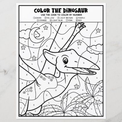 Dinosaur Kids Activity Coloring Page By Number Dinosaur Coloring Pages For Kids, Number For Kids, Dinosaur Lesson, Owl Coloring, Library Programming, Dream Classroom, Boy Coloring, Unique Coloring Pages, Dinosaur Activities