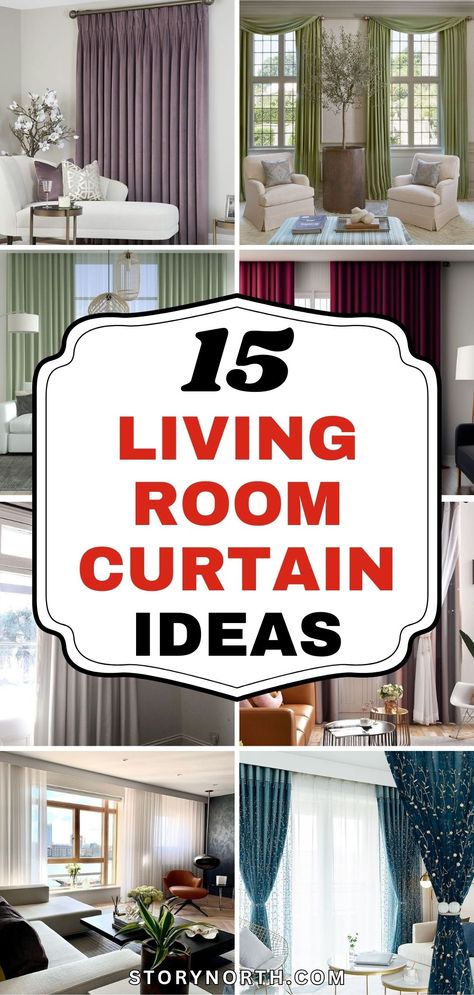 Save this pin for inspiring living room curtain ideas that will transform your space! Elevate your home decor with these stunning designs. #LivingRoomDecor #CurtainIdeas #HomeInspiration What Colors Go With Gray Curtains, Sunroom Curtains Ideas, Grommet Curtains Living Room, Picture Window Curtains, Ideas For Curtains, Living Room Curtain Ideas, Curtain Box, Living Room Bright, Room Curtain Ideas