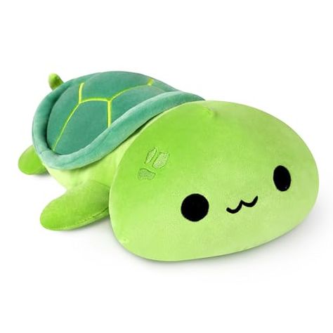 Turtle Cute, Cactus Cat, Turtle Plush, Soft Stuffed Animals, Green Turtle, Cute Turtles, Green Soft, Kawaii Plushies, Unicorn Plush