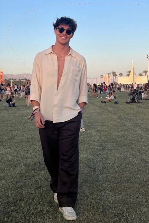 Party Outfit Men, Festival Outfits Men, Shirt Outfit Men, Minimalist Fashion Men, Mens Summer Outfits, Classy Outfits Men, Mens Casual Outfits Summer, Street Style Outfits Men, Mens Casual Dress Outfits