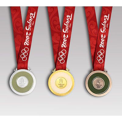 Beijing 2008 Medals | Beijing 2008: For the first time jade … | Flickr Game Emblems, Nadia Comaneci, Sports Medals, Beijing Olympics, Olympic Gold Medals, Olympic Medals, Paralympic Games, Royal Mint, China Style