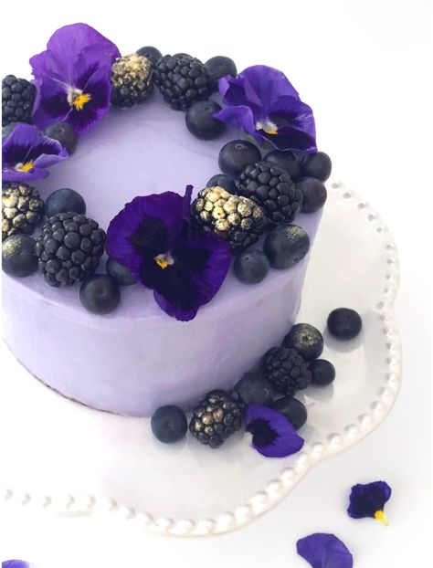 Purple Chocolate, Purple Cakes, Berry Cake, Small Food Processor, Edible Gold, Gel Food Coloring, Moist Cakes, Occasion Cakes, Chocolate Frosting