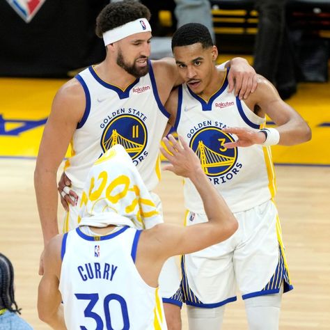 Stephen Curry And Klay Thompson And Jordan Poole, Stephen Curry Klay Thompson Jordan Poole, Klay Thompson Aesthetic, Thompson Aesthetic, Stephen Curry And Klay Thompson, Curry And Klay Thompson, Splash Bros, Golden State Basketball, Nba Warriors