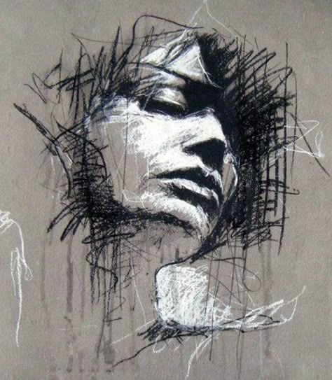 Guy Denning, Charcoal Drawings, Drawing Faces, Charcoal Art, Arte Sketchbook, A Level Art, Pencil Portrait, Charcoal Drawing, Drawing Tutorials