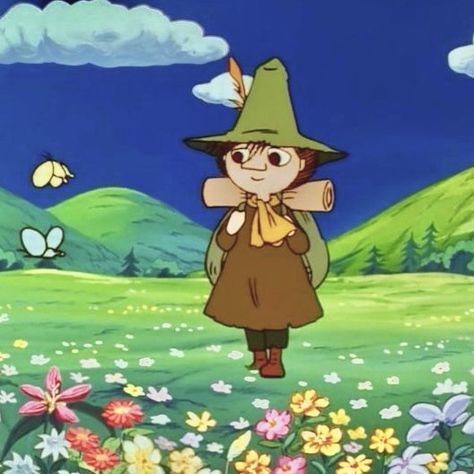 Snufkin Icon, Snufkin Aesthetic, Snufkin Pfp, Snufkin And Moomin, Snufkin X Moomin, Moomin Aesthetic, Moomin Art, Moominvalley Snufkin, Moomin Snufkin