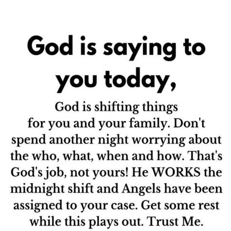 Post from God Message Daily Daily Message, Daily God Messages, Daily Messages From God, Midnight Shift, Trust Me, No Worries