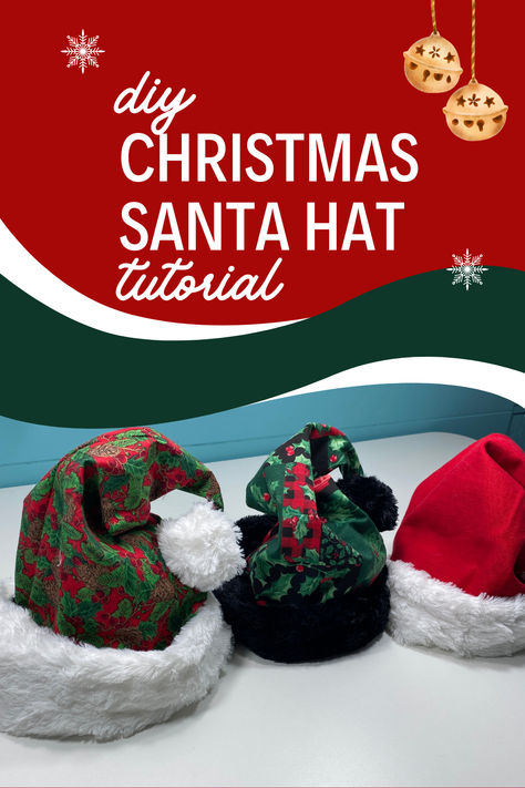 Ready to MAKE an adorable and custom Santa Hat DIY? I used a faux fur muffler from the Dollar Tree and it took me 10 minutes to create! So quick and easy!!! And you can use any style fabric you choose, the possibilities are endless. 

Let me know what you think and comment below. And if you make a Santa Hat or two, I would love to see how you decorate yours. Remember you're the designer here!
letsmakeitacademy@gmail.com Santa Hat Sewing Pattern, Santa Hat Pattern Free, Santa Hat Tutorial, Diy Santa Hat, Santa Hat Pattern, Accessories Video, Hat Diy, Sewing Creations, Hat Tutorial