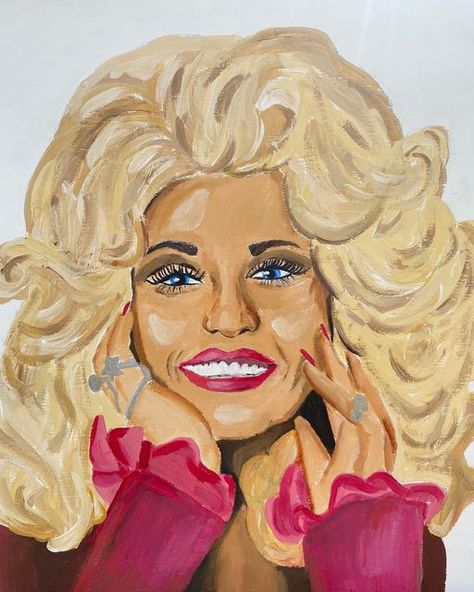 Dolly Parton Jolene, Dolly Parton, Just For Fun, Oil Paintings, Abstract Art, Oil Painting, Paintings, Frame, On Instagram