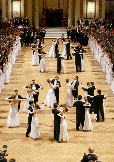 z- Viennese Waltz (Wiener Walzer) at Formal Ball- Vienna, Austria Ball Room Dance, Modern Dans, Viennese Waltz, Ball Room, Debutante Ball, A Night At The Opera, Holidays Around The World, Shall We Dance, Black Tie Affair