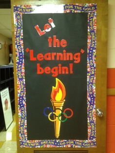 Olympic theme on Pinterest | Olympics, Winter Olympics and Cool ... Olympic Bulletin Board, Olympic Games For Kids, Olympic Idea, Sports Theme Classroom, Olympics Activities, Olympic Theme, Sports Classroom, Class Theme, 4th Grade Classroom