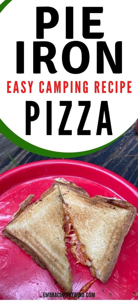 This is the easiest pie iron pizza recipe. It may not be the finest in camping food, but it sure is delicious! Pie iron pizzas are our favorites! Pie Iron Pizza, Camping Pizza, Pie Iron Recipes, Camping Food Make Ahead, Veggie Pies, Pie Iron, How To Make Pie, Easy Camping Meals, Gluten Free Pie