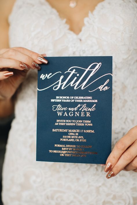 Renewing Vows Invitations, Bow Renewal Invitations, Vow Renewal Save The Date Ideas, We Do Part Two, Renew Vows Invitation, 10 Year Anniversary Wedding Ideas, We Still Do Invitations, Wedding Redo Ideas, Cheap Vow Renewal Ideas