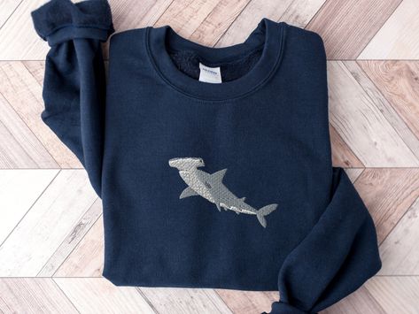 Marine Biology Shirts, Pink Bow Aesthetic, Biology Shirt, Frilled Shark, Shark Sweatshirt, Bow Aesthetic, Ocean Shirt, Hammerhead Shark, Cute Shark