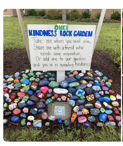 Equine Facility, Rocks Garden, Rock Garden Design, Sensory Garden, Outdoor Classroom, School Garden, Summer Decorating Ideas, Outdoor Learning, Kindness Rocks