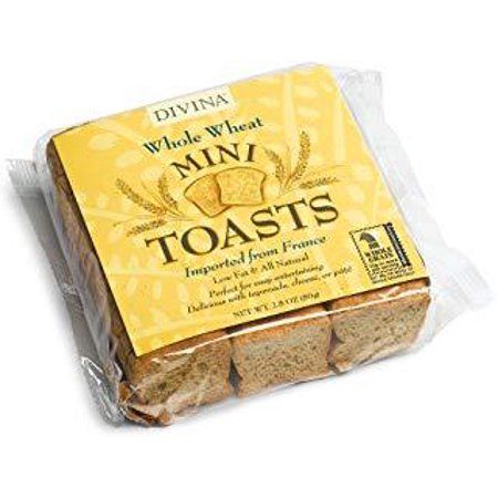 Divina Mini Toasts, Whole Wheat, 2.8-Ounce Packages (Pack of 24), Size: 80 g Rusk Packaging, Toast Packaging, Mini Toast, Melba Toast, Bread Packaging, Grain Storage, Bakery Packaging, Whole Wheat Bread, Guerilla Marketing