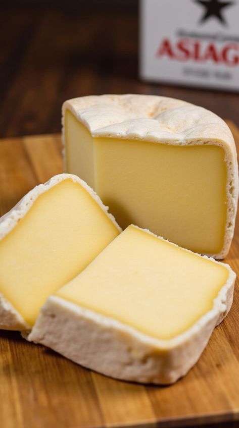 Asiago cheese served in chunks with a glass of wine on the side. Asiago Recipes, Asiago Cheese, Cheese Pairings, Italian Cheese, Types Of Cheese, Exotic Food, Asiago, Cheese Boards, Rich In Protein