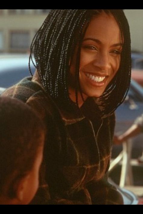 jada pinkett-smith 1990s Hair, Jada Smith, Bob Box Braids Styles, Small Box Braids Hairstyles, Short Bob Braids, Braided Bob, Braids Bob, Box Braids Bob, Bob Braids Hairstyles