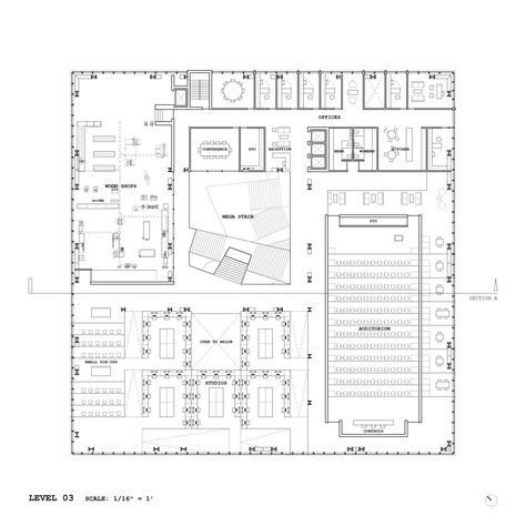 Kean University College of Design Contemplative Space, Kean University, Square Floor Plans, School Floor Plan, University Plan, School Floor, Architecture Community, Library Plan, Office Floor Plan