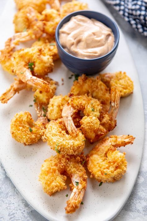 Gluten Free Breaded Shrimp, Fried Shrimp In Air Fryer, Fried Shrimp Air Fryer, Gluten Free Fried Shrimp, Shrimp Recipes Air Fryer, Air Fryer Fried Shrimp, Recipes In Air Fryer, Gluten Free Shrimp Recipes, Summer Shrimp Recipes