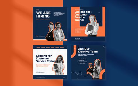 Blue And Orange Website Design, Insta Template, Blue Website, Orange Palette, Social Media Branding Design, Orange Color Palettes, Studio Branding, Feed Insta, Instagram Template Design