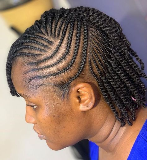 Twisting Styles For Short Natural Hair, Twisting Styles For Natural Hair, Flat Twist Hairstyles For Natural Hair, Twist Braids Hairstyles With Natural Hair, Cornrows And Twists Natural Hair, Natural Hair Twists With Cornrows, Natural Hair Twisted Styles, Twisting With Natural Hair, Twist With Cornrows Natural Hairstyles