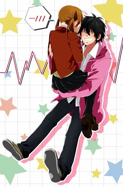 Haru Yoshida, Shizuku Mizutani, Geeky Art, Shojo Anime, My Little Monster, Cute Romance, Manga Couple, Manga Couples, Anime Fandom