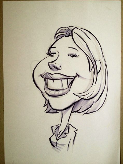 One of my quick sketches of a friend in caricature style.