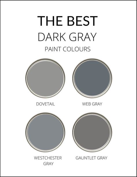 Found the top dark gray paint colours from Sherwin Williams. Warm and cool greys including Web Gray, Gauntlet Gray, Westchester Gray, Dovetail and more, from Kylie M E-design, DIY online paint colour expert. #darkgray #sherwinwilliams #grey #gray #paintedcabinets #exterior #exteriorsiding #grayexterior #greyexterior #kylieminteriors #kyliemedesign Charcoal Gray Paint Sherwin Williams, Westchester Gray Sherwin Williams, Sherwin Williams Dovetail Exterior, Web Gray Sherwin Williams, Charcoal Paint Colors, Sherwin Williams Gauntlet Gray, Gauntlet Gray Sherwin Williams, Westchester Gray, Living Room With Plants