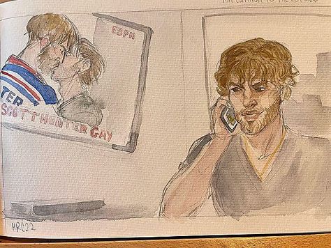 Art by @miadarkarcher on Insta Heated Rivalry Fanart, Ilya Rozanov, Heated Rivalry, Book Arts, Books Art, Game Changer, Book Art, Universe, Romance