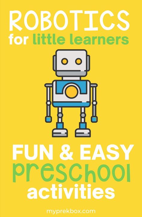 Preschool Coding, Easy Preschool Activities, Robots Preschool, Preschool Technology, Coding And Robotics, Unplugged Coding Activities, Robot Activity, Classroom Management Preschool, Coding Activities