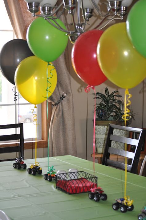 Monster Truck Birthday Party Ideas, Truck Birthday Party Ideas, Blaze Birthday Party, Auto Party, Blaze Party, Blaze And The Monster Machines Party, Monster Truck Birthday Party, Monster Jam Birthday, 21 Party