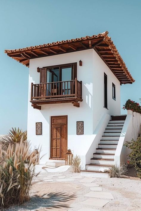 Desert Home Exterior, Modern Bathroom Decor Ideas, Hacienda Homes, Tuscan Style Homes, Earthship Home, Mexico House, Adobe House, Casas The Sims 4, Spanish Style Homes