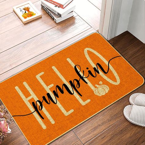 Outdoor Indoor Patio Entrance Door Mats Low Profile Non Slip Outside Inside Floor Mat Rugs for Home Decor 29x 17Inch. 500+ bought in past month. Fall Welcome Mat, Fall Door Mat, Amazon Fall Decor, Fall Doormat, Farmhouse Outdoor, Pumpkin Door, Fall Door Decorations, Indoor Mat, Indoor Door Mats