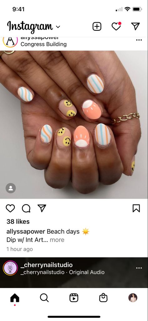 Back To School Kid Nails, Kid Nail Ideas Short, Cute Back To School Nails For Kids, Nail Ideas For Little Kids, Fair Nail Ideas, Kids Beach Nails, Beach Nails For Kids, Fun Cute Nails, Kids Vacation Nails