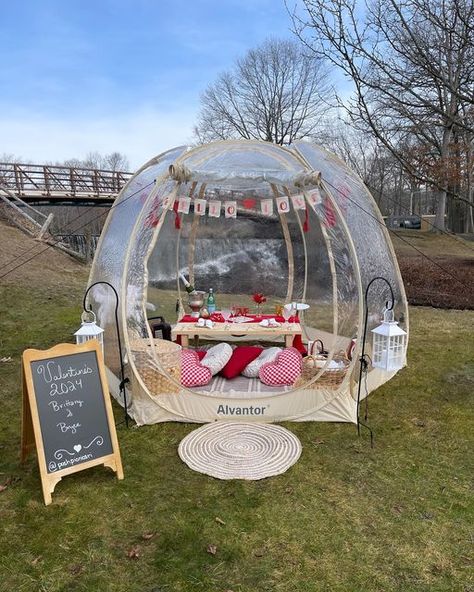 Posh Picnics Co. LLC on Instagram: "Swipe through to check our Valentine’s Bubble Lux Picnic! ♥️ • • • #rhodeisland #luxurypicnic #newengland #massachusetts #celebrate #thingstodoinri #visitri #northprovidence" Inflatable Pool Picnic, Picnic In A Bubble, Luxury Picnic For 2, Valentine’s Day Beach Picnic, Inflatable Pool Beach Date, Outdoor Date, Rhode Island, New England, Cool Things To Buy