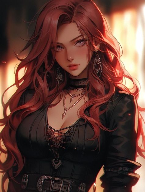 Female Assassin Anime, Red Haired Anime Female, Blonde Female Character Art, Red Hair Anime Woman, Art Ideas Anime, Kitchen Net, Red Hair Anime, Female Anime Characters, Anime Red Hair