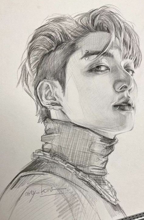 Realistic Sketch, Pencil Sketch Images, Anime Drawing Books, Meaningful Drawings, Portraiture Drawing, Art Tools Drawing, Kpop Drawings, Watercolor Art Lessons, Art Drawings Sketches Creative