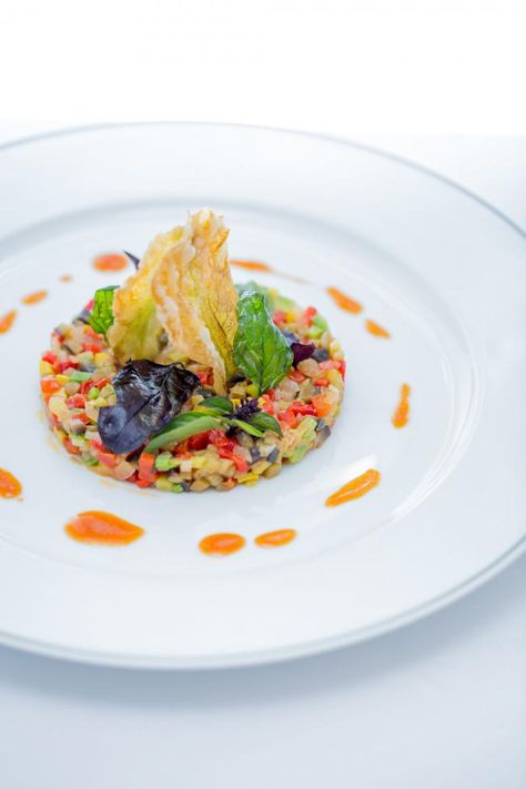 Ratatouille Recipe, Alain Ducasse, Fine Dining Recipes, Cooking With Olive Oil, Living Magazine, Cooked Vegetables, Food Plating, Creative Food, Fine Dining